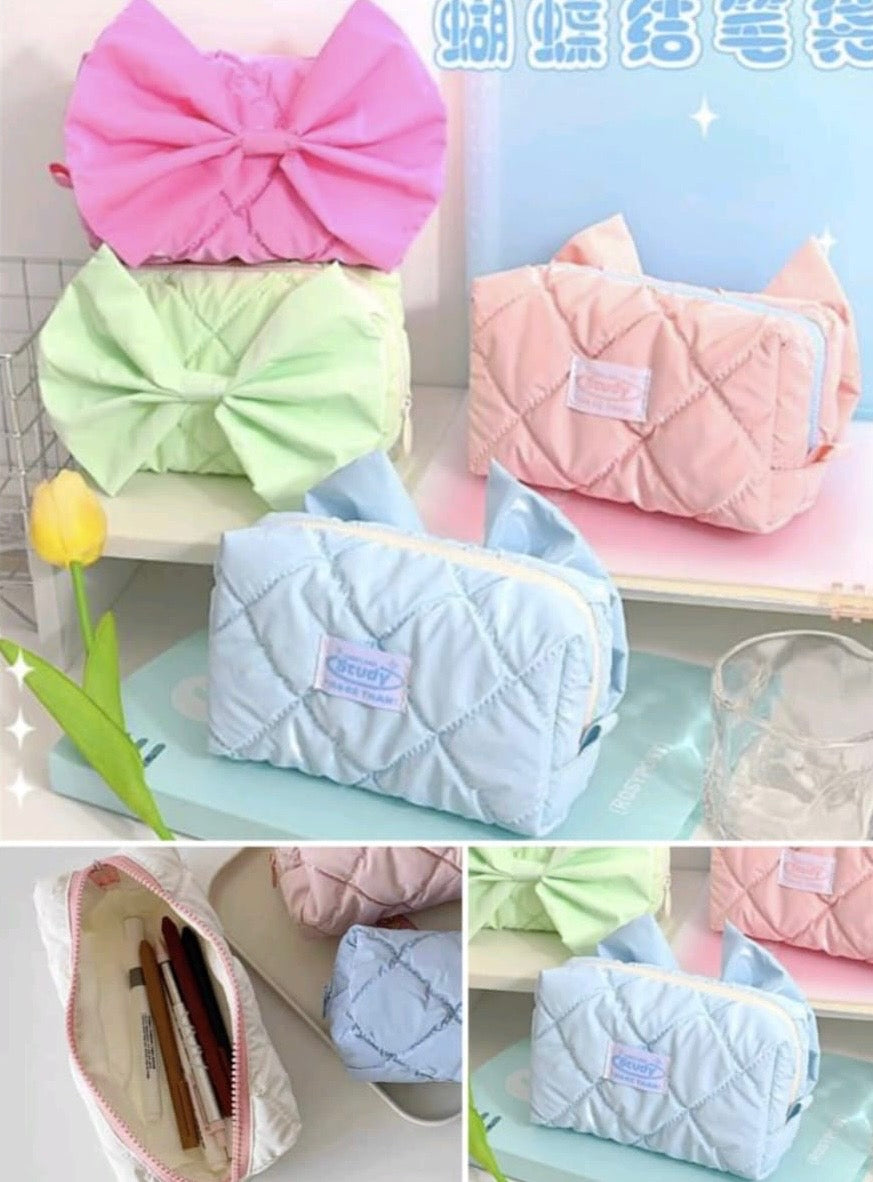 Puffy Bow Pouch (Multipurpose)