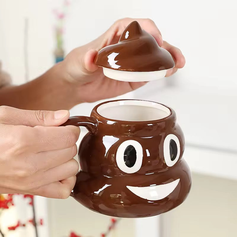 3D Poop Mug With Lid
