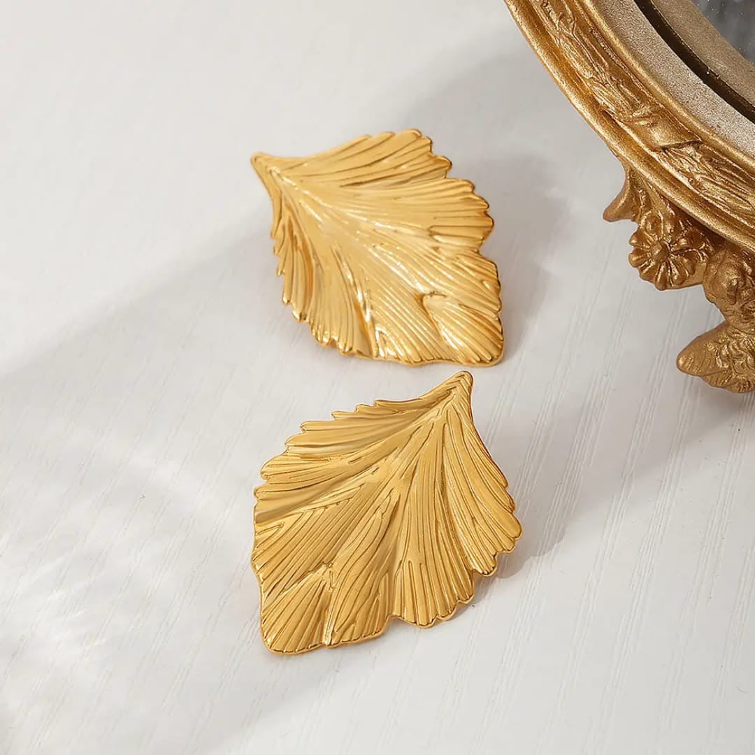 Leaf Anti Tarnish Earrings
