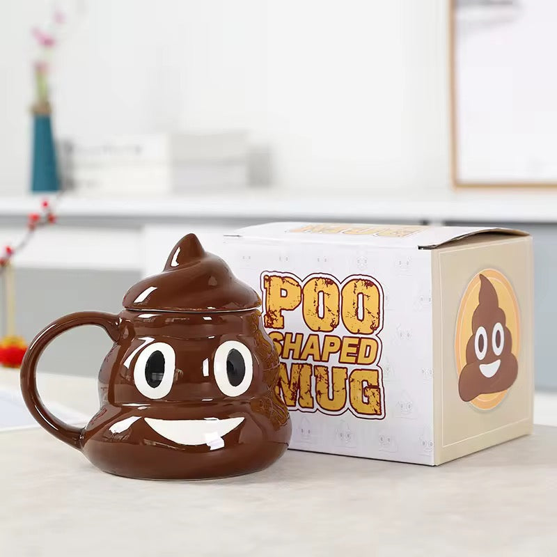 3D Poop Mug With Lid