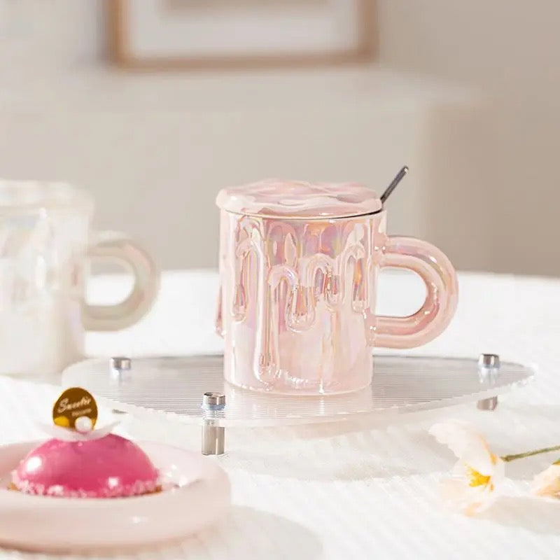 Holographic Chocolate Dripping Mug