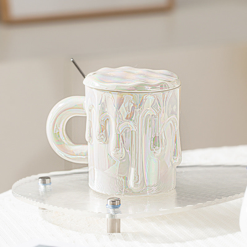 Holographic Chocolate Dripping Mug