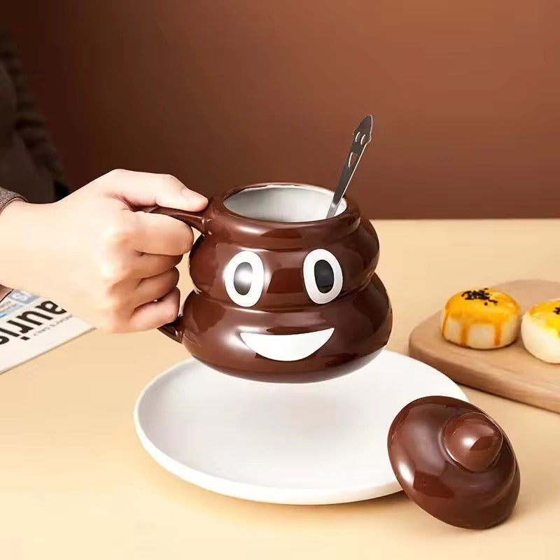 3D Poop Mug With Lid