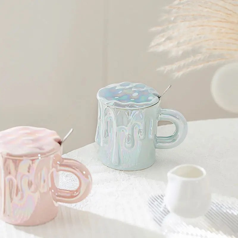 Holographic Chocolate Dripping Mug
