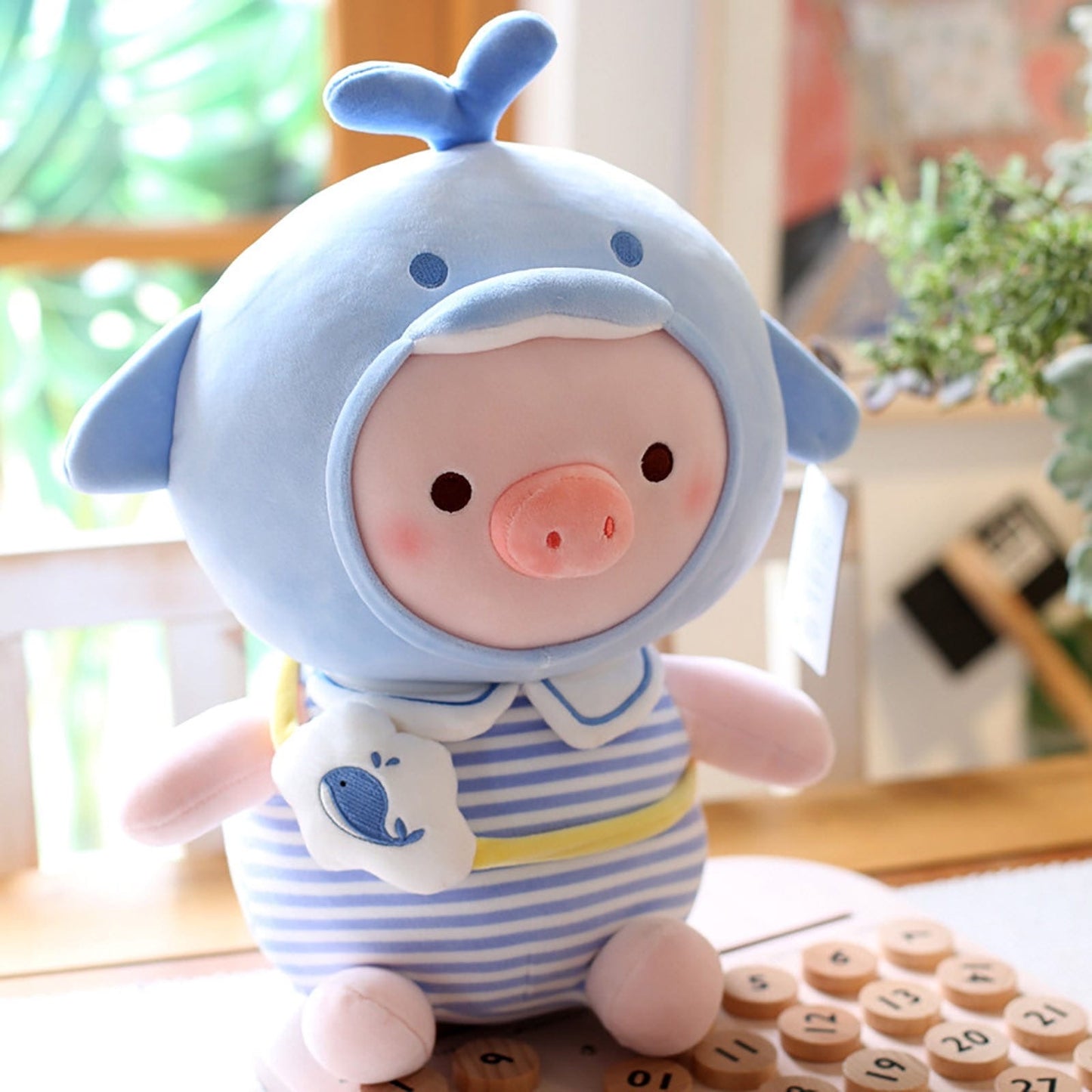 Dolphin Dressed Pig Plushie