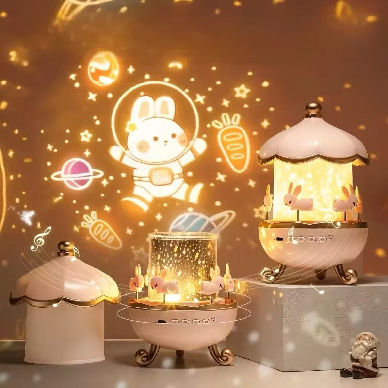 Rotating Rabbit Projector