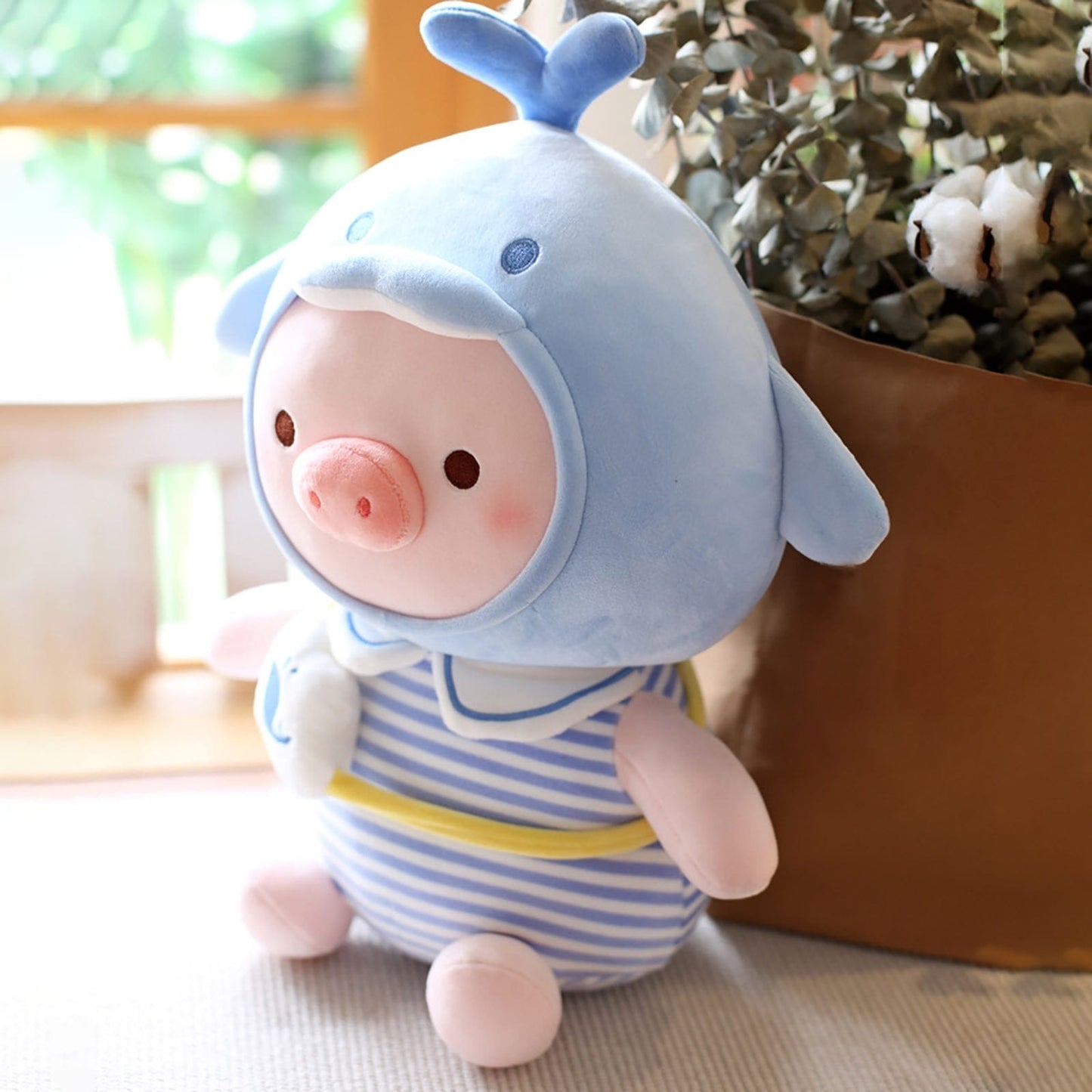 Dolphin Dressed Pig Plushie