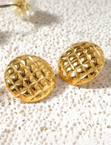 Round Anti Tarnish Earrings