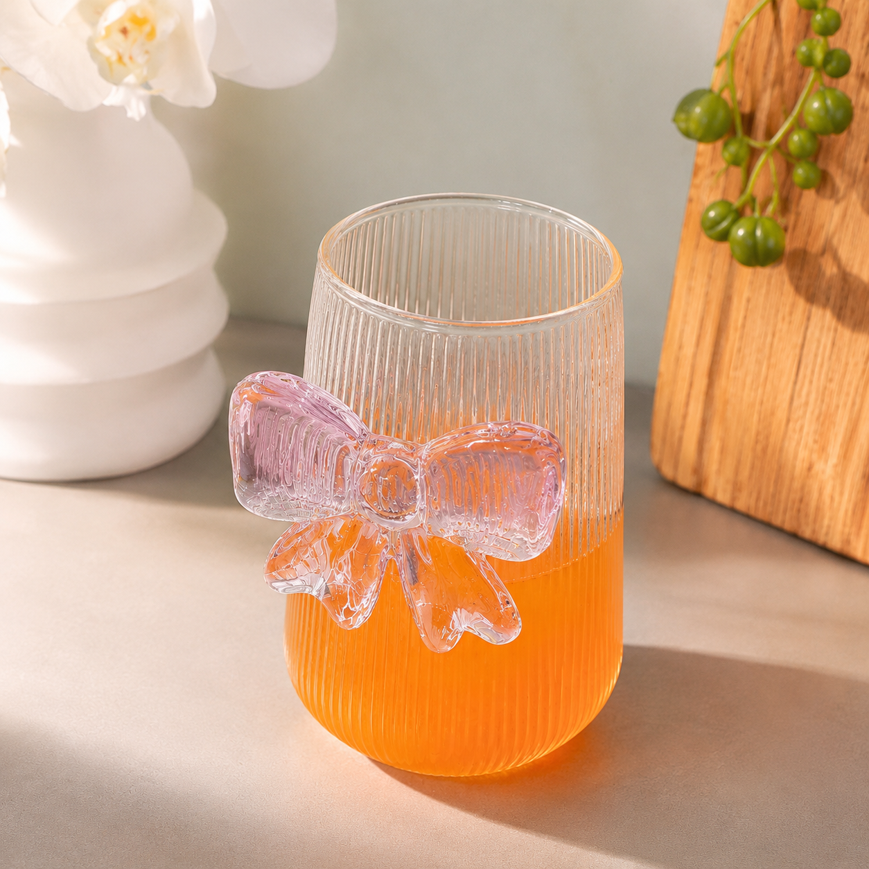 Borosilicate Tall Butterfly Glass