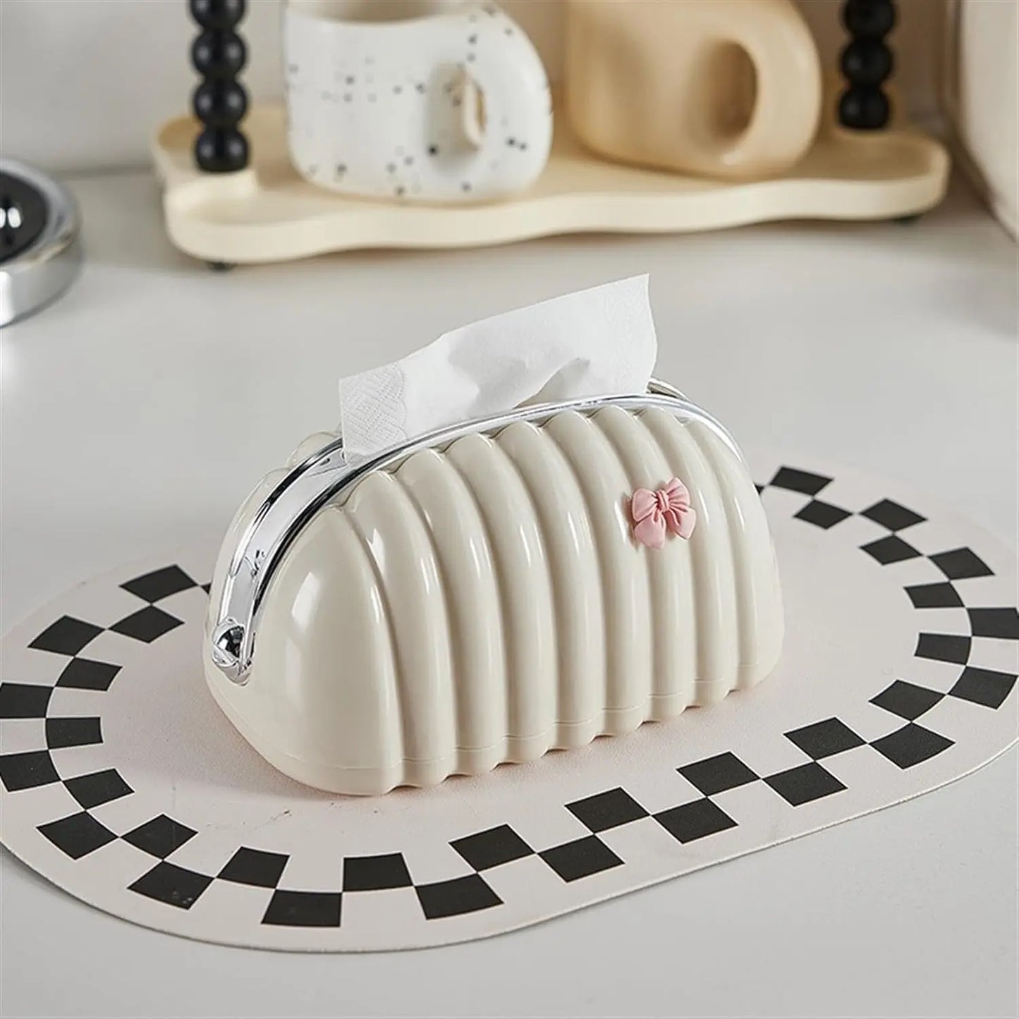 Bow Charm Tissue Box