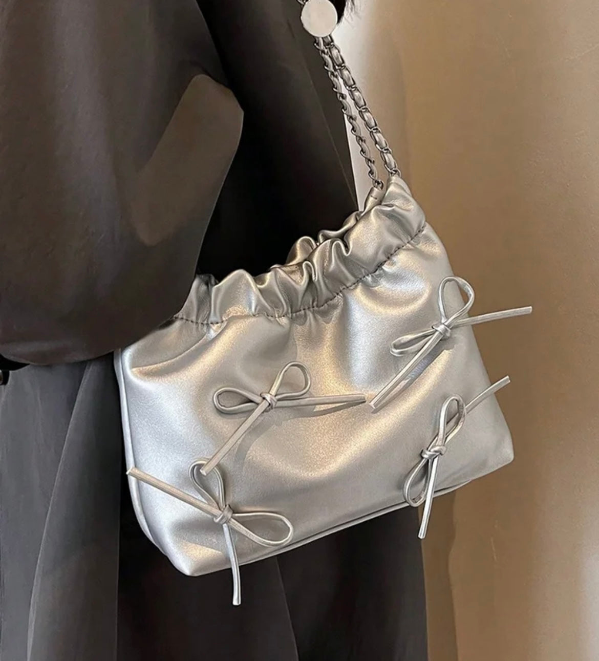 Cute Coquette Bow Shoulder Bag