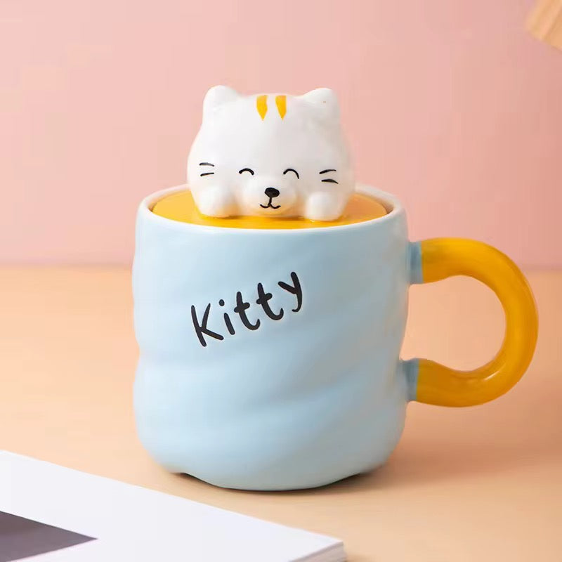 Cute Animal Lids Mug