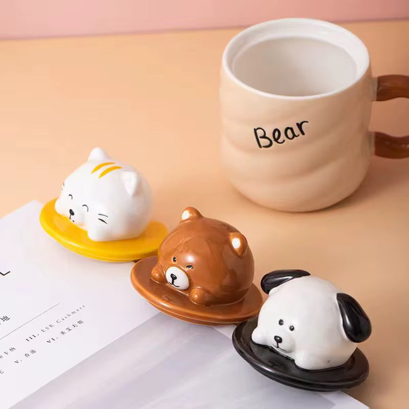Cute Animal Lids Mug