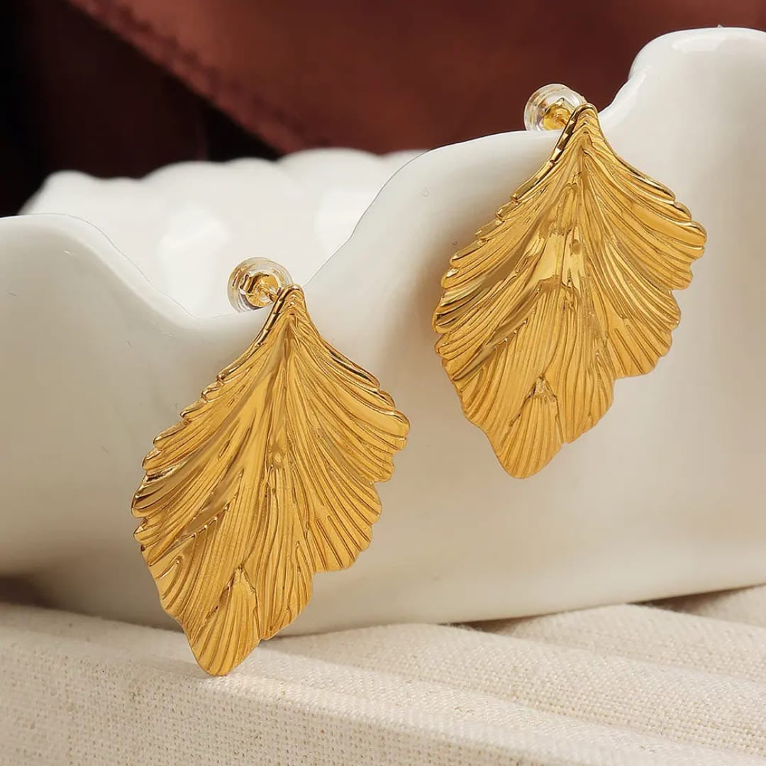 Leaf Anti Tarnish Earrings
