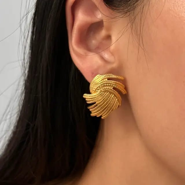 Chunky Braided Weave Studs
