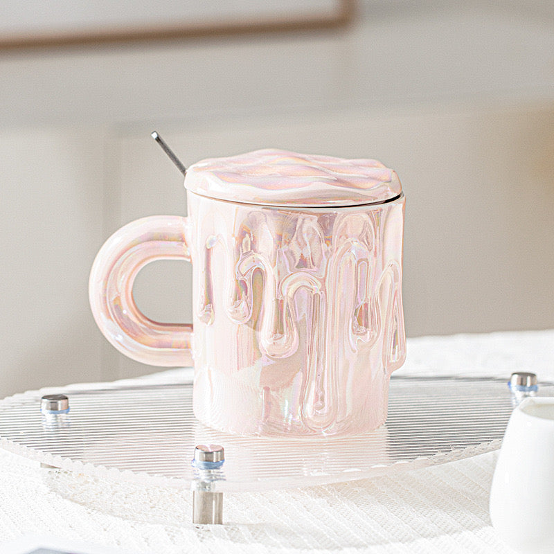 Holographic Chocolate Dripping Mug