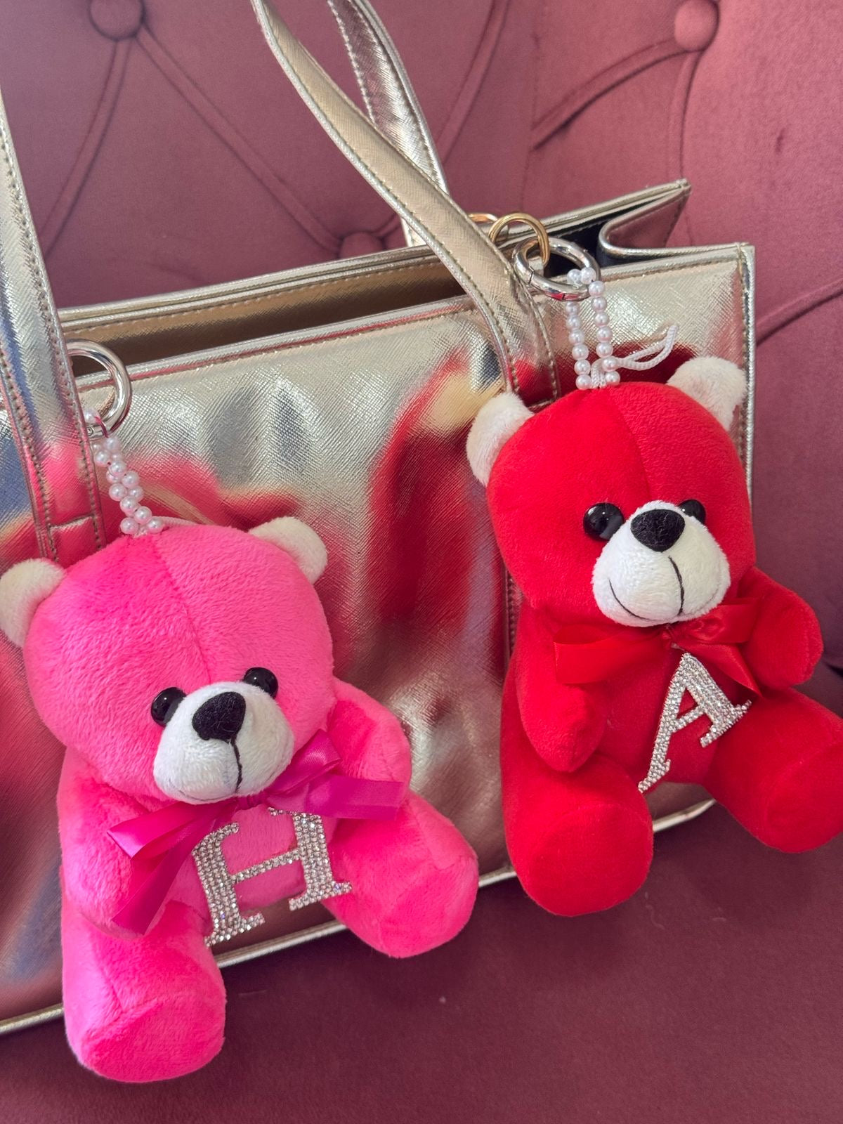 Customised Teddy Bag Charms - Free Shipping