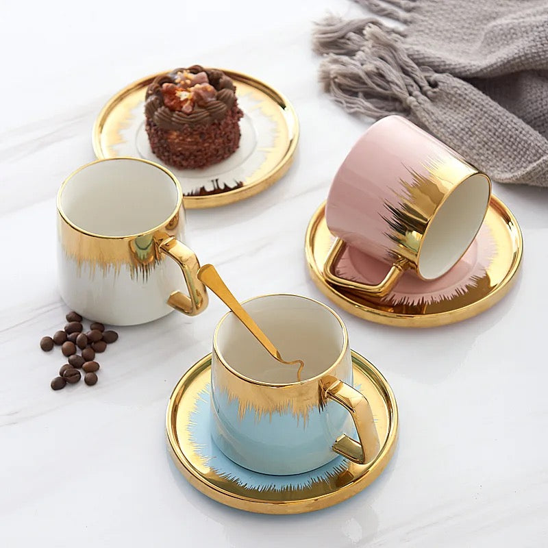 European Style Luxury Cup & Saucer Set