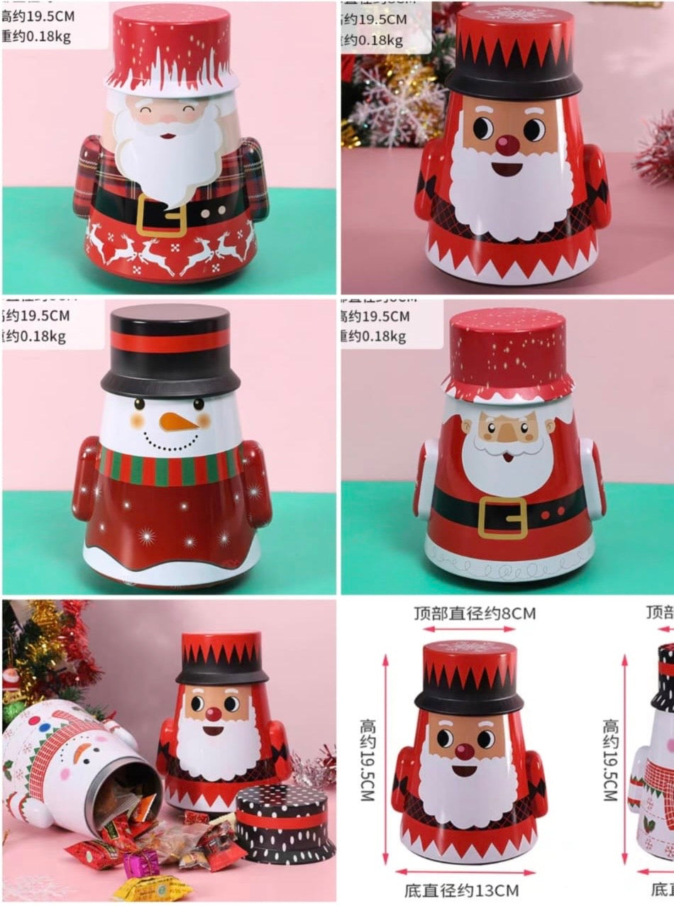Christmas Candy Tin Box