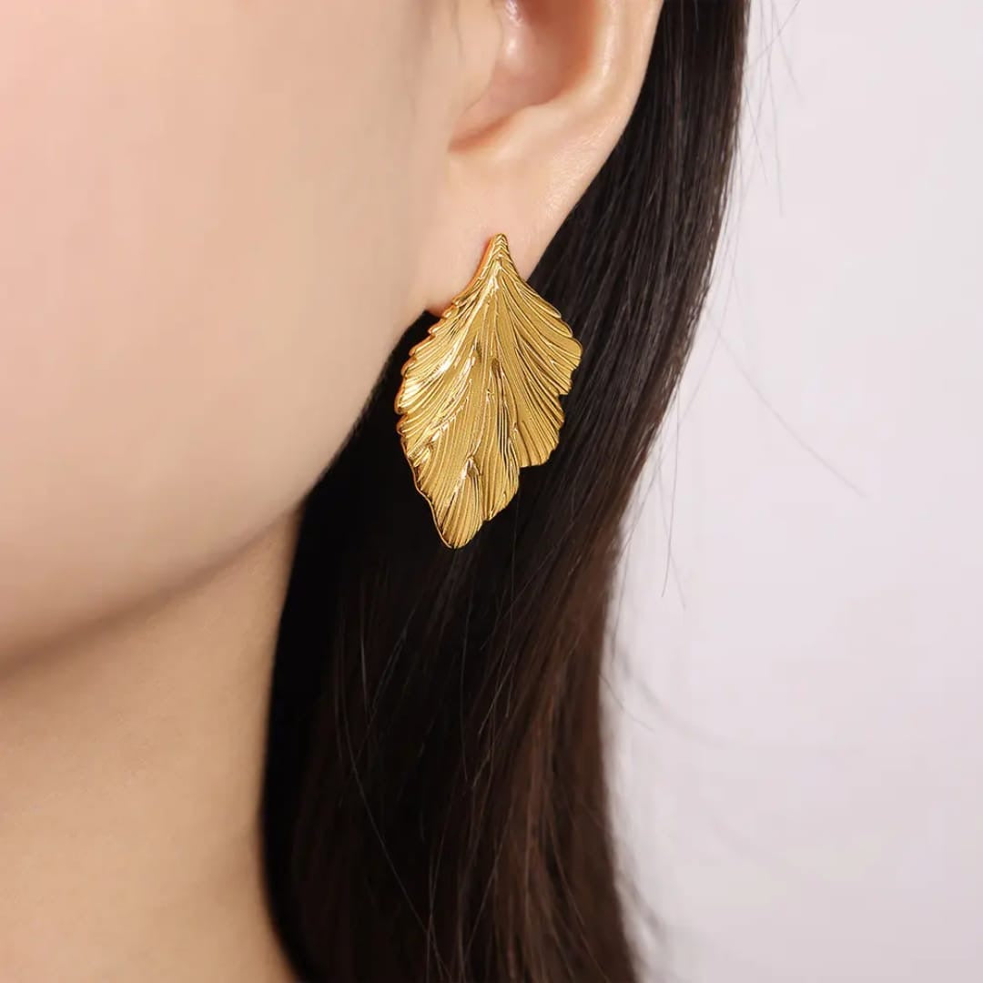 Leaf Anti Tarnish Earrings