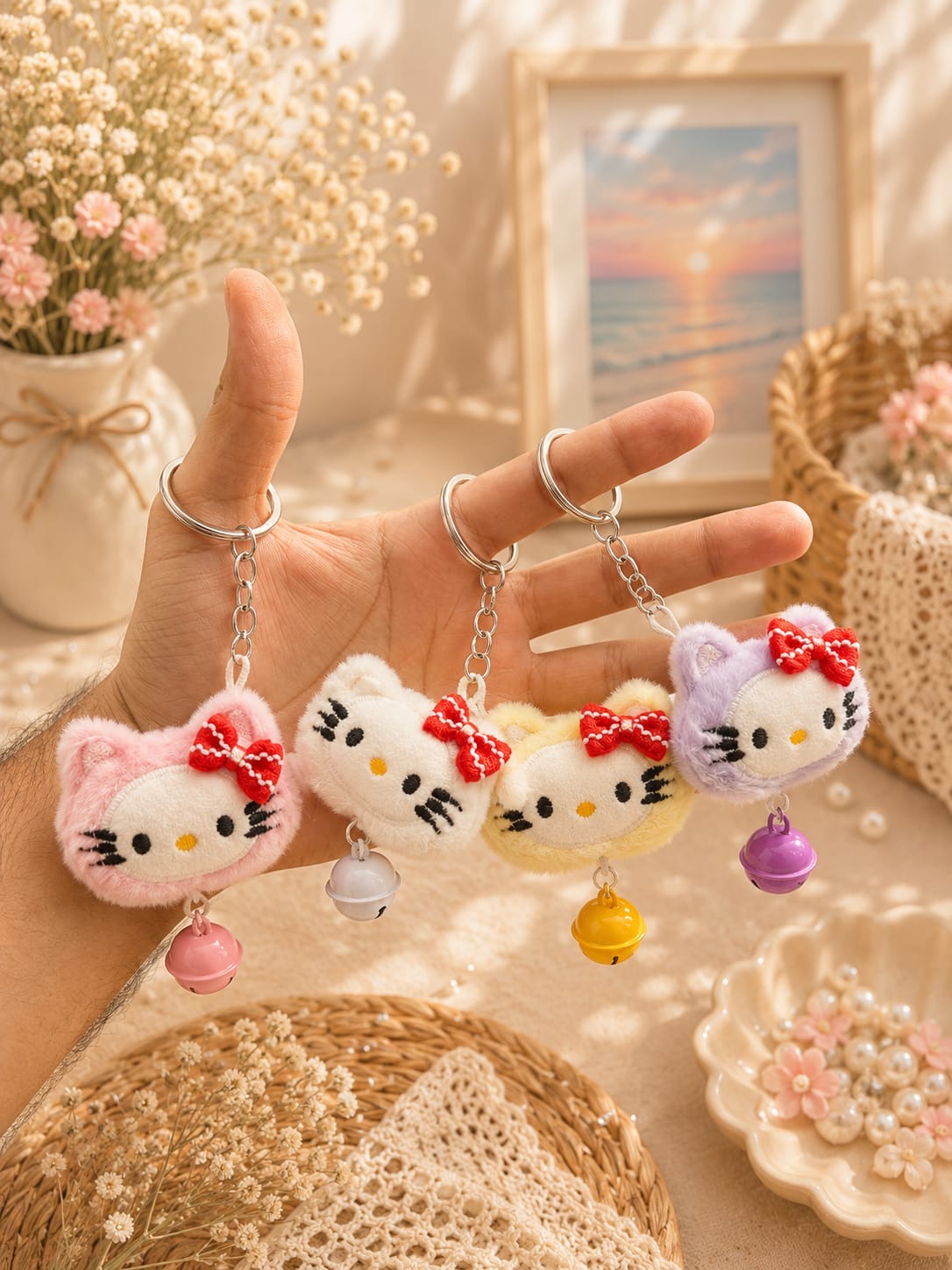 Hello Kitty Mini Plushie Keychain