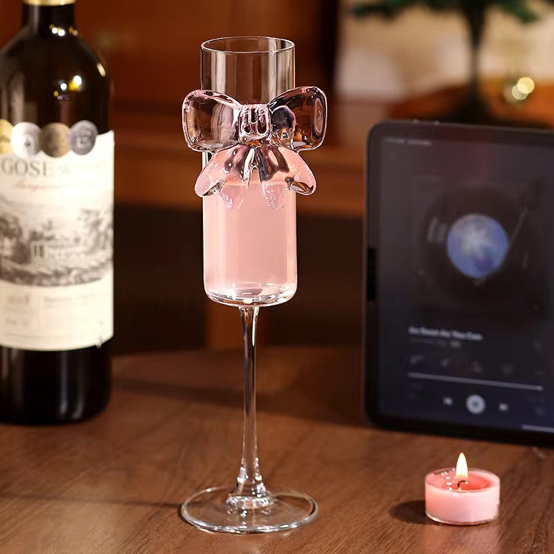 Bow Champagne Flute Glass