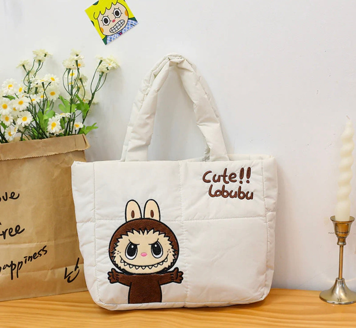 Labubu soft shoulder bag