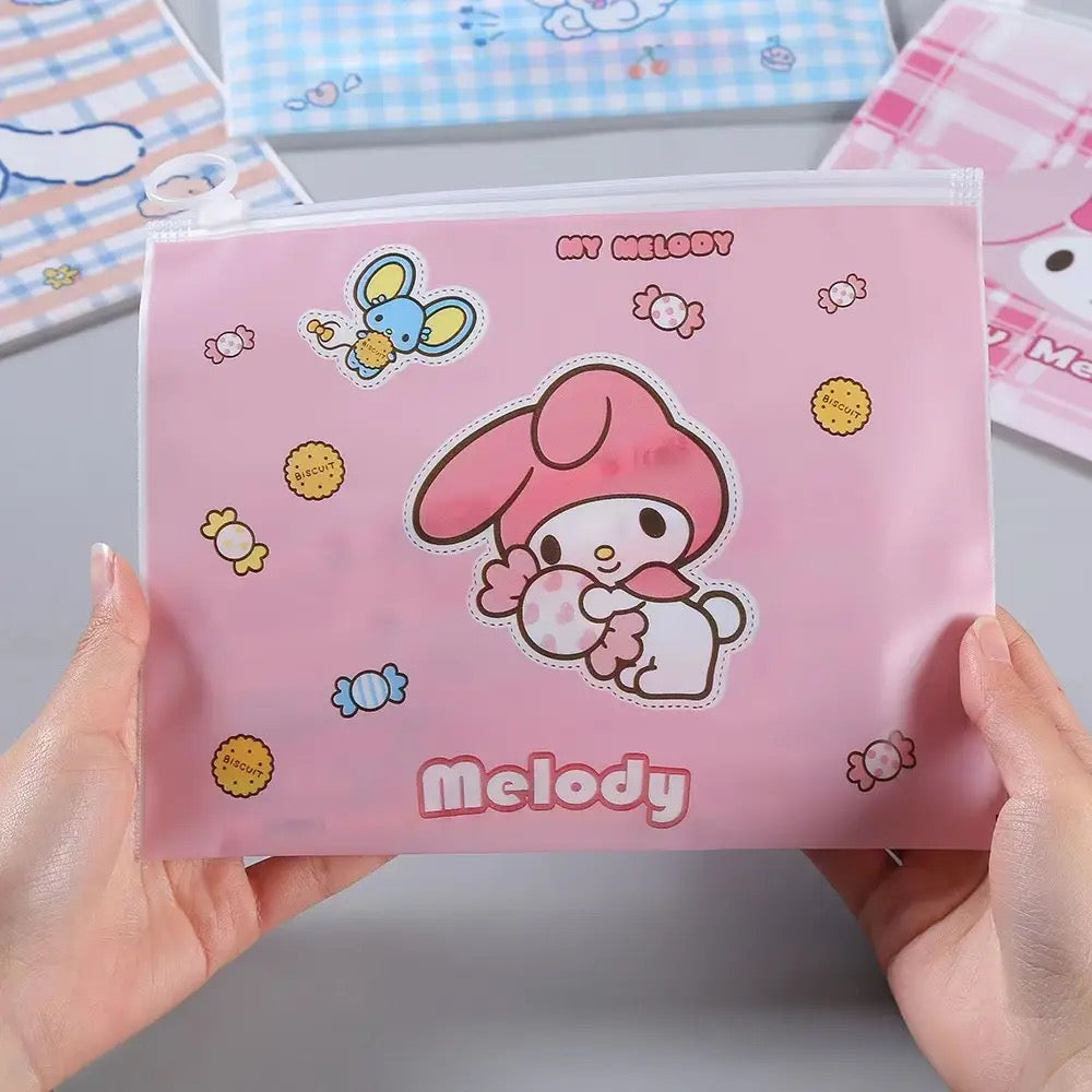 Sanrio Zip lock Pouches