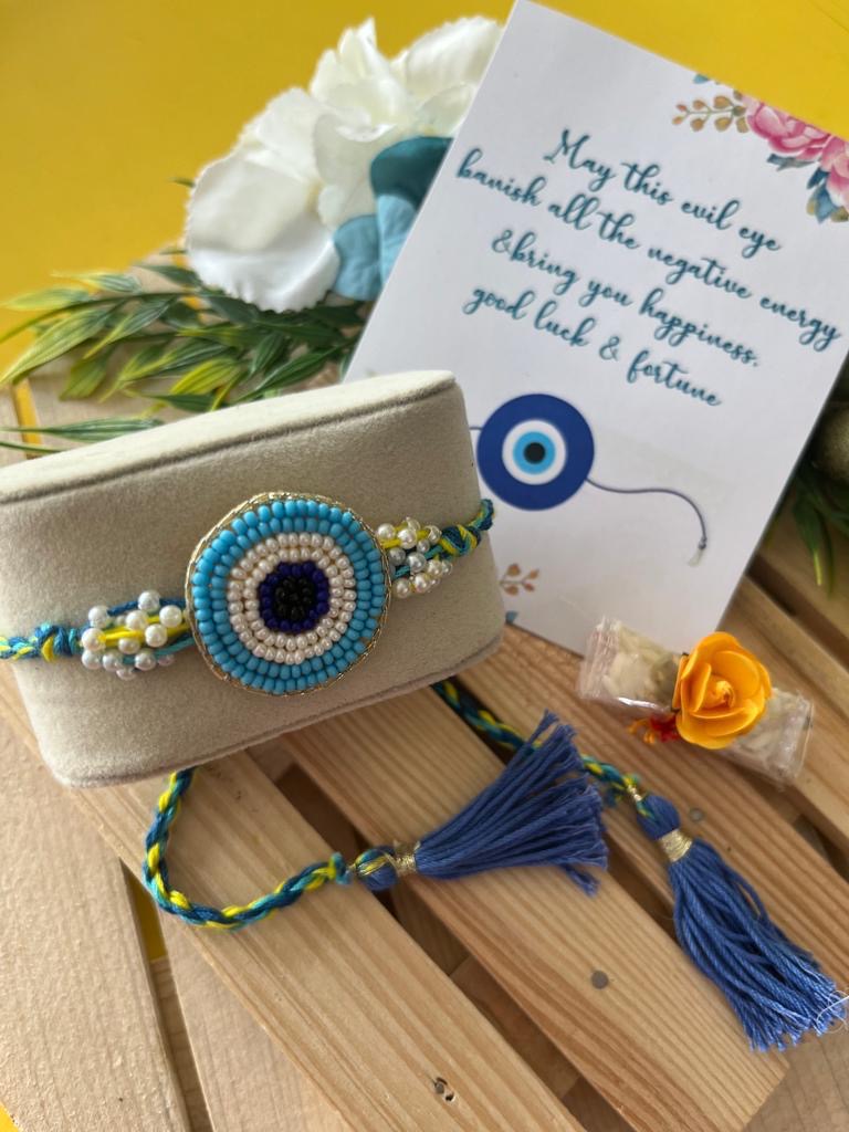Evil Eye Beaded Rakhi