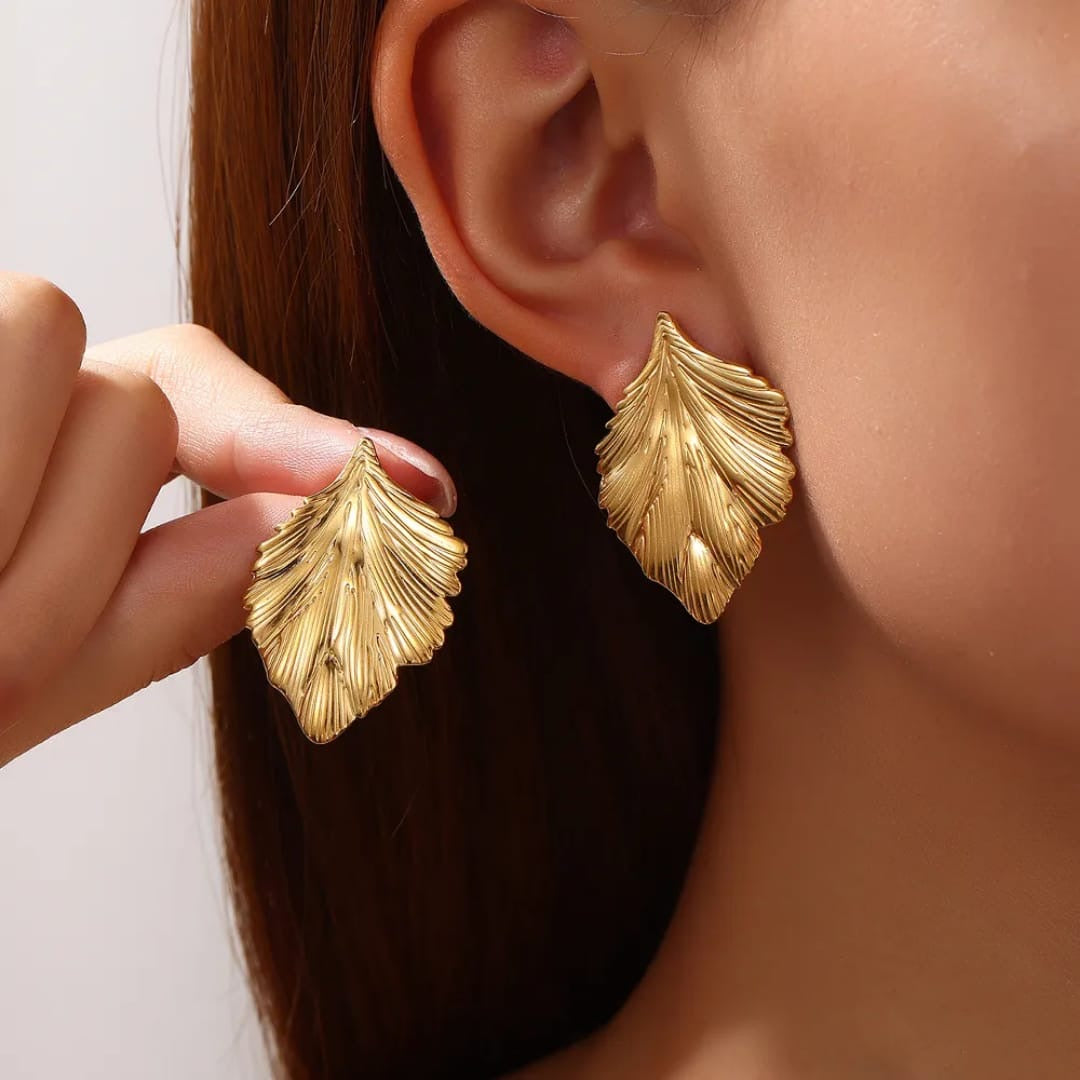 Leaf Anti Tarnish Earrings