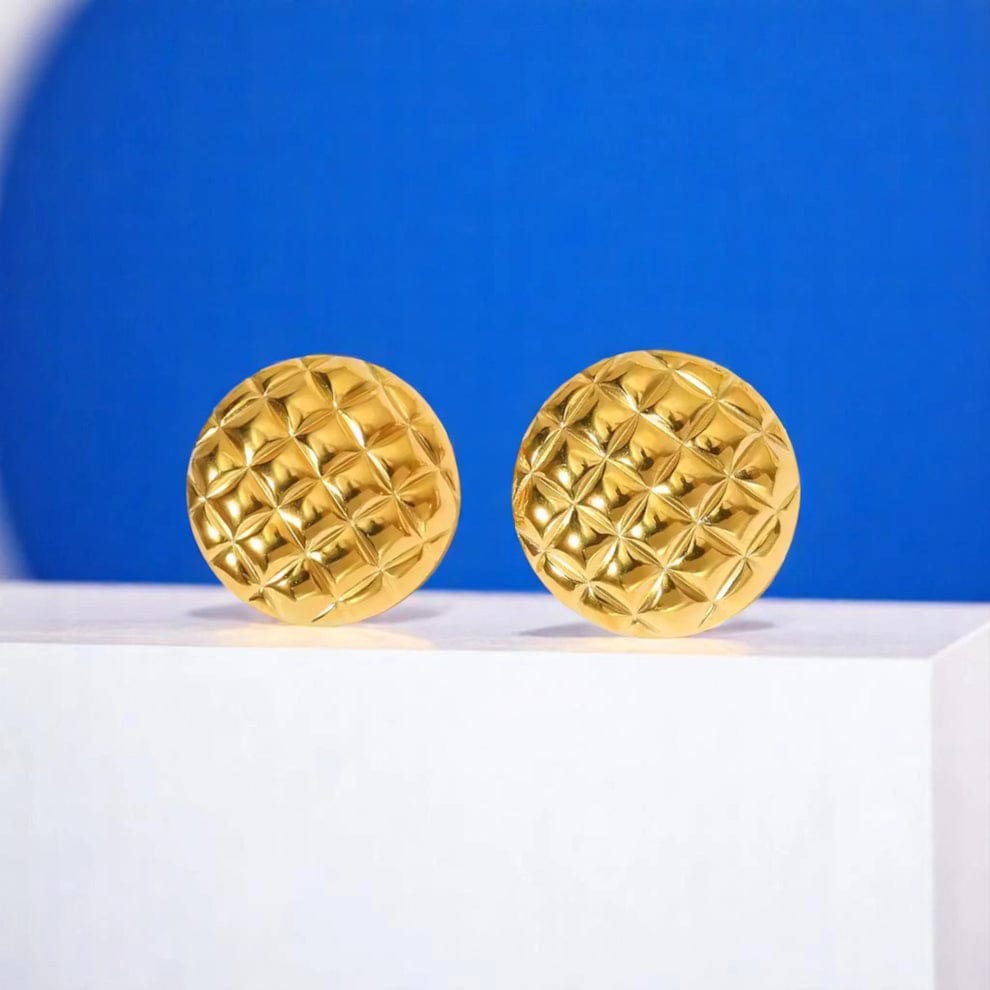 Round Anti Tarnish Earrings