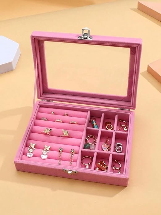 Personalised Velvet Jewellery Box (Free Shipping)