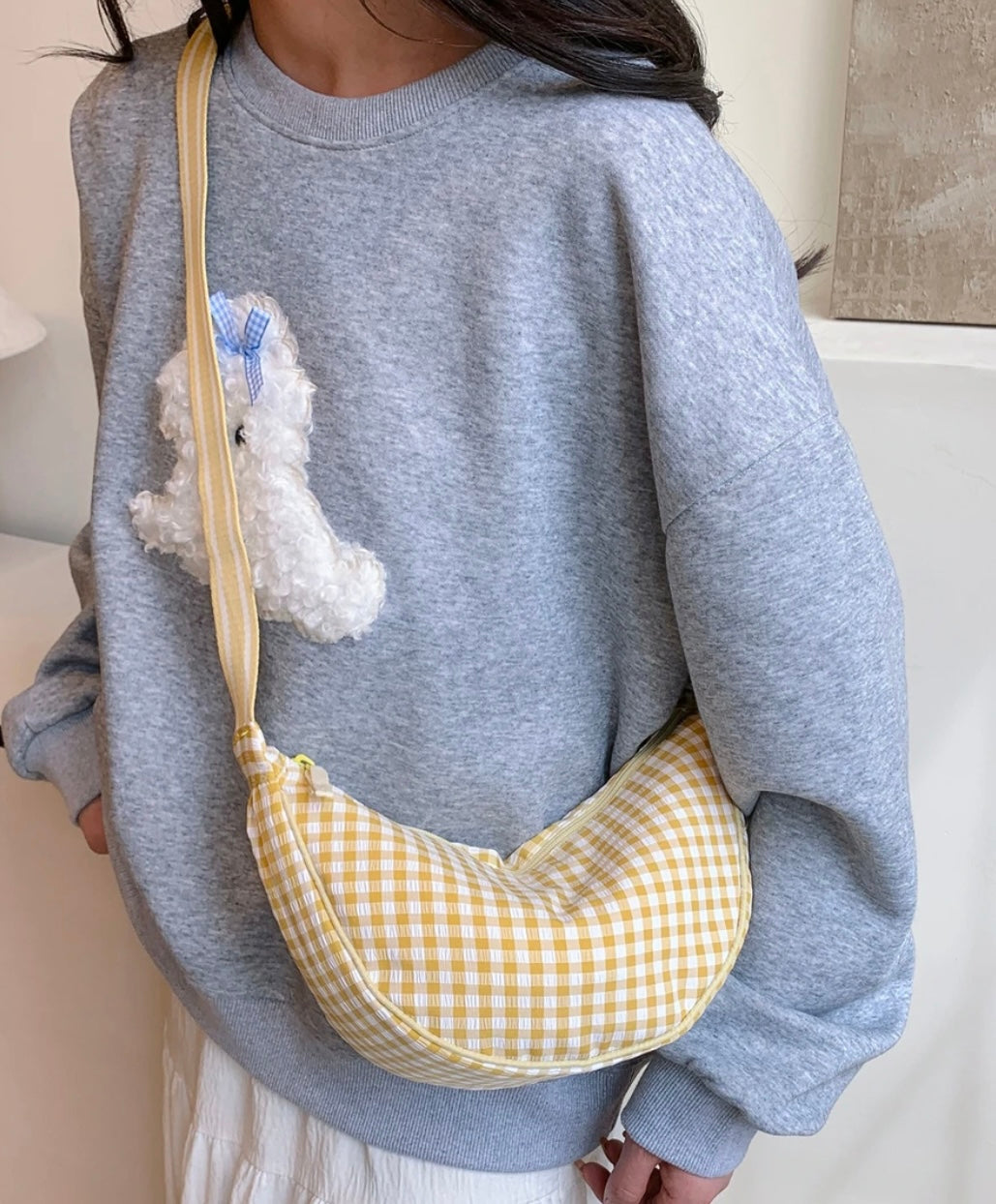 Ghingham Crossbody Bag