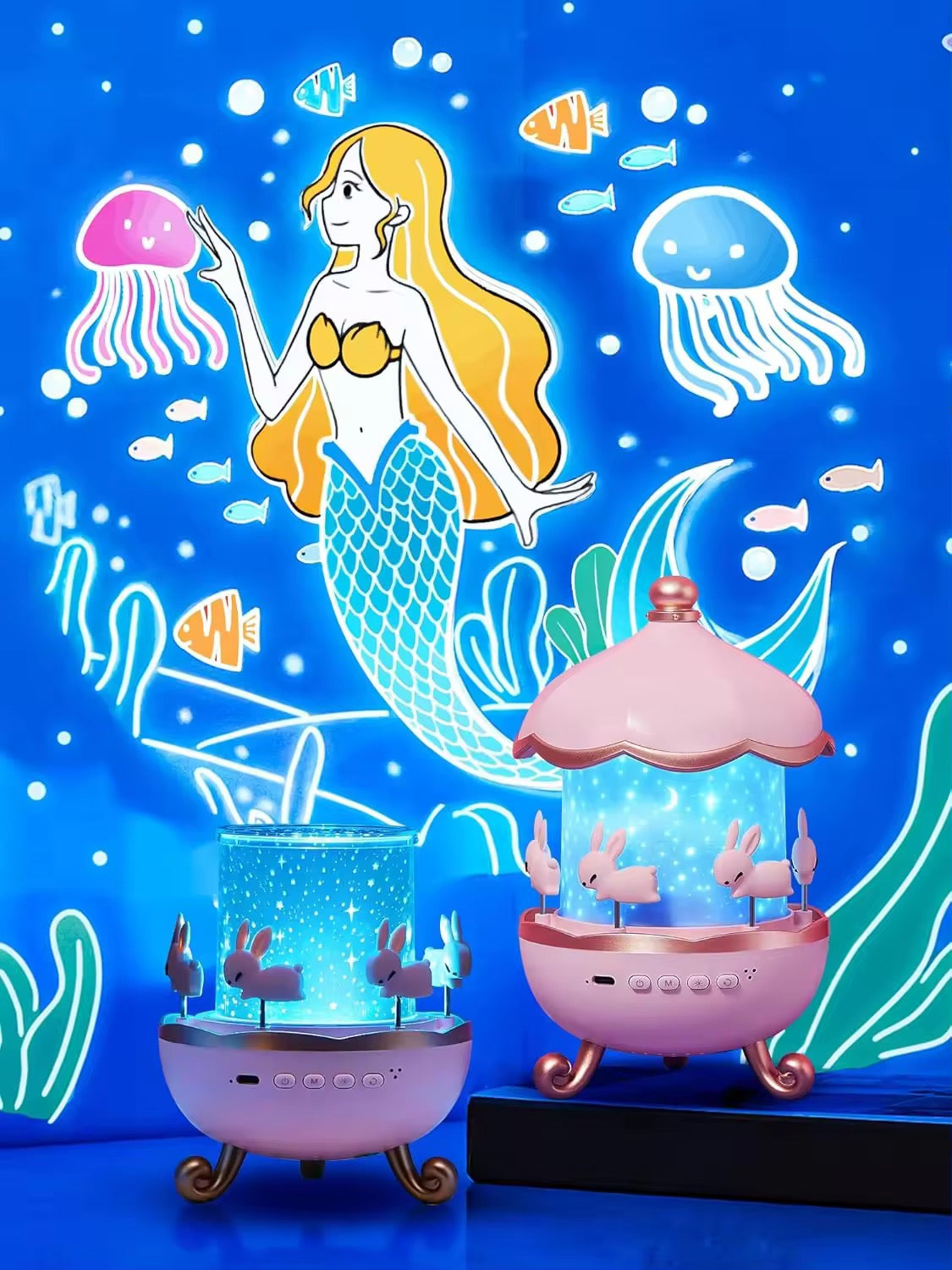 Rotating Rabbit Projector