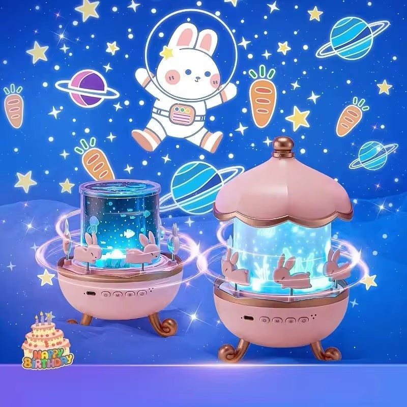 Rotating Rabbit Projector