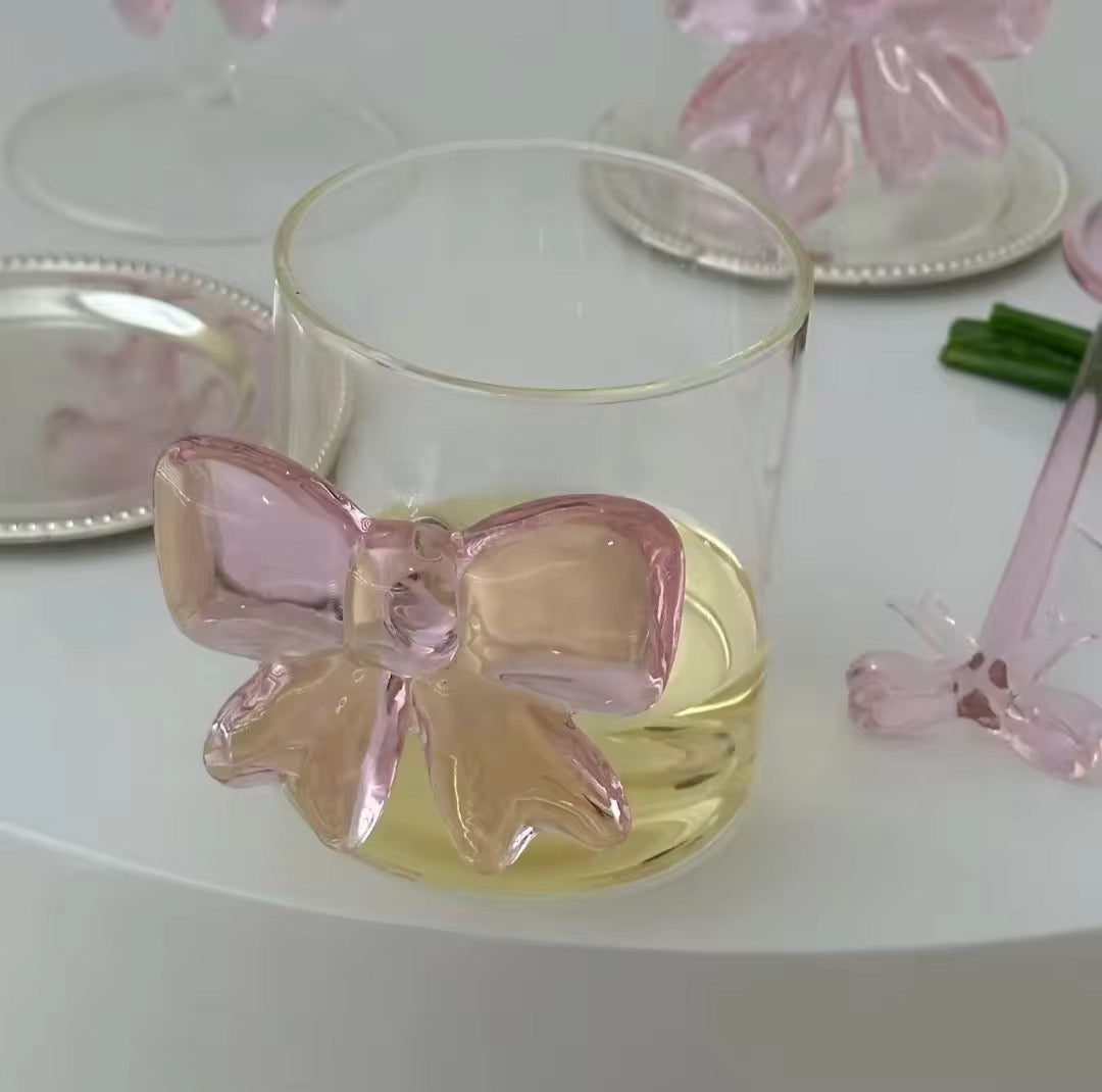 Cute Aesthetic Bow Glass (Pre-order)