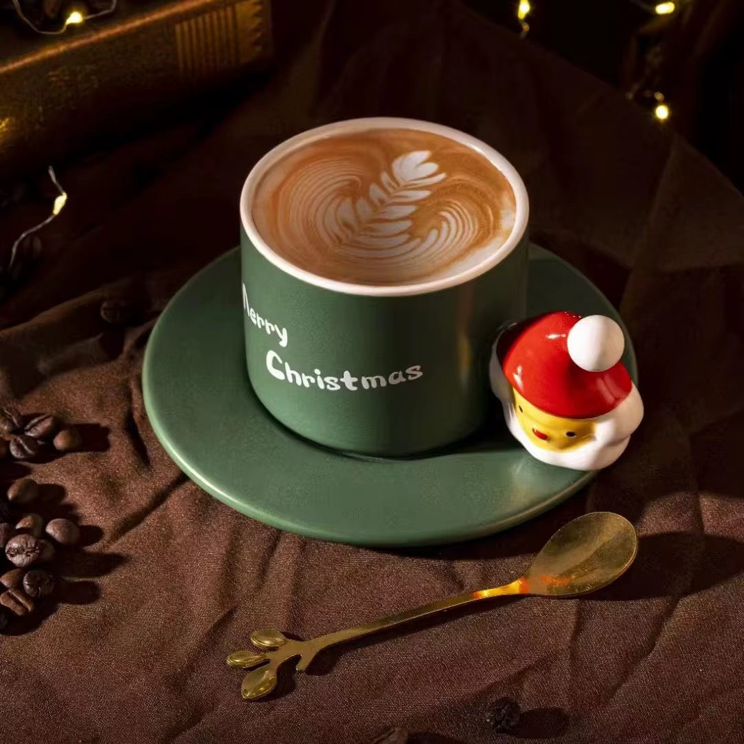 Santa Handle Cup & Saucer Set