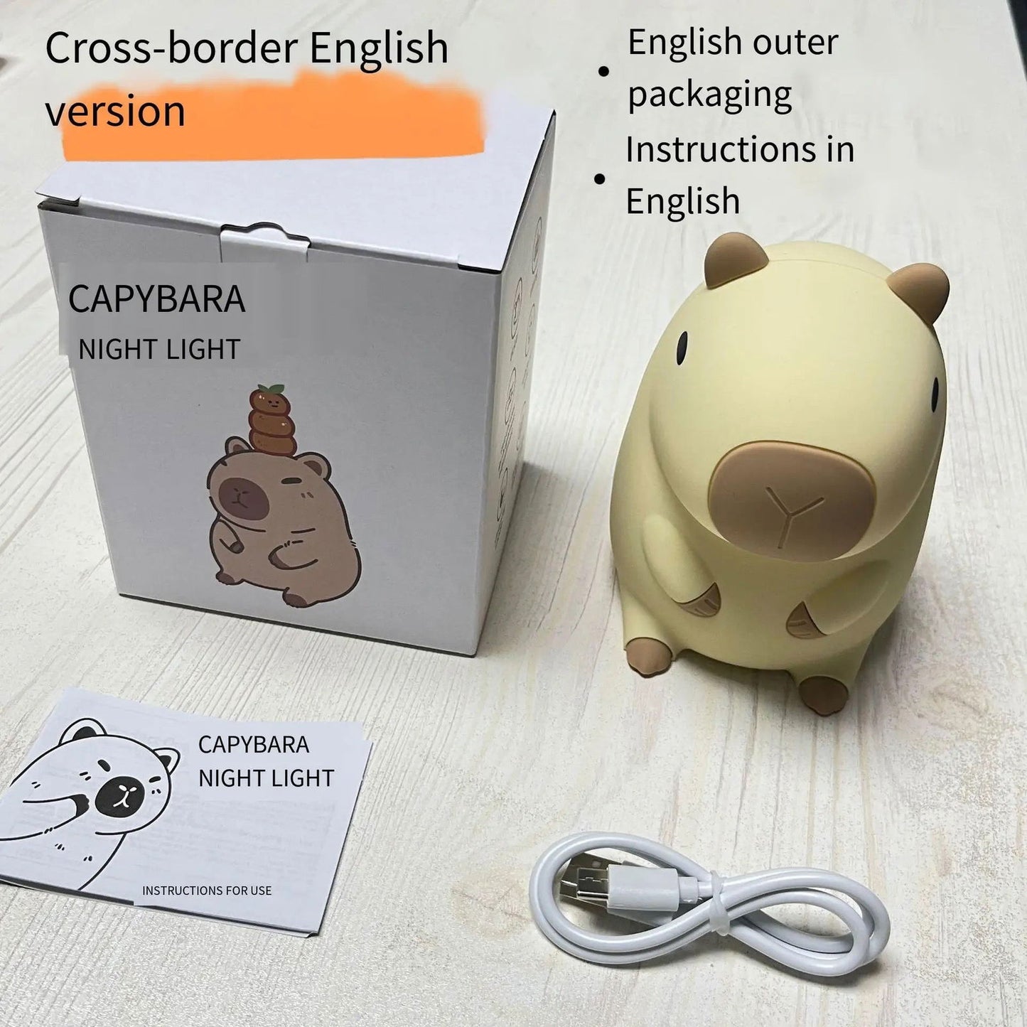 Capybara Silicon Touch Lamp -