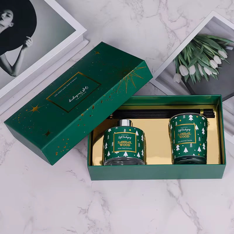 Christmas Reed Diffuser & Candle Gift Set