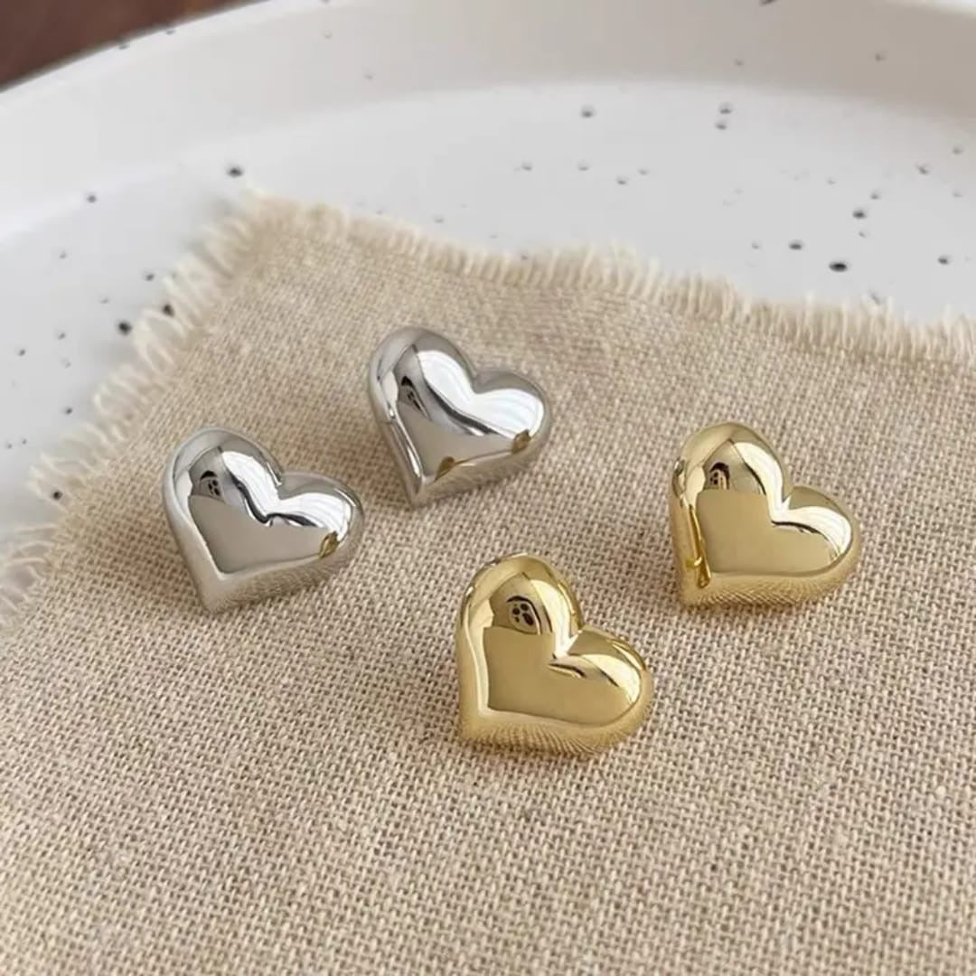 Heart Earrings (Plastic Material)