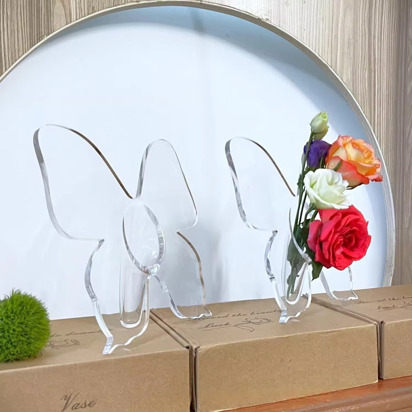 Acrylic Butterfly Vase