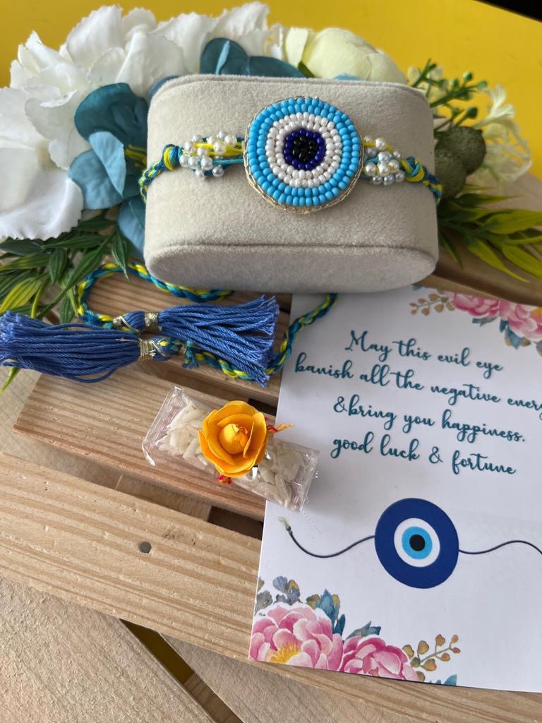 Evil Eye Beaded Rakhi