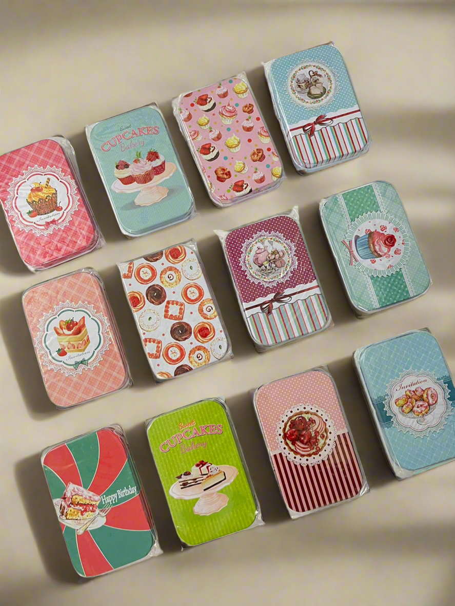 Dessert Rectangular Tin Boxes -