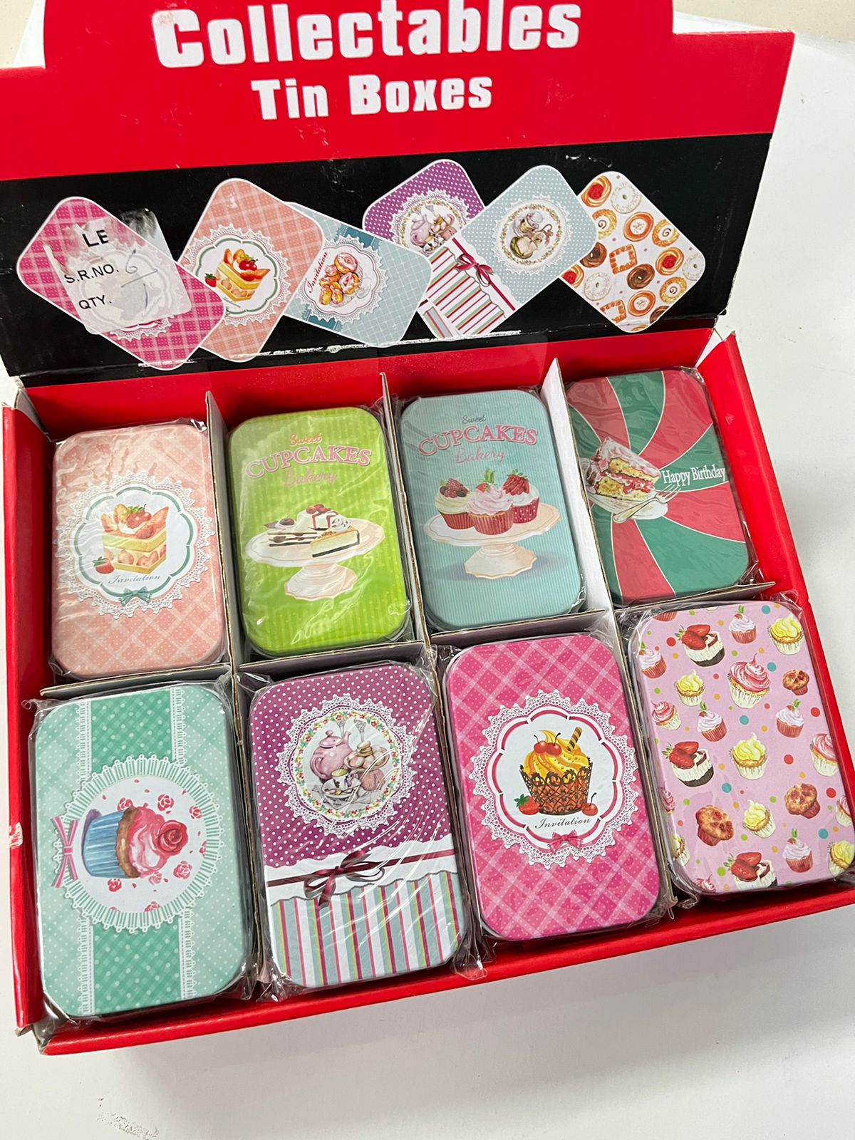 Dessert Rectangular Tin Boxes -
