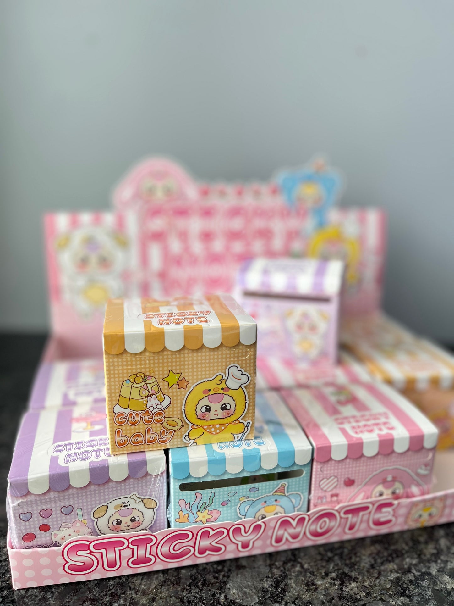 Kawaii Roll On Peel Off Sticky Notes