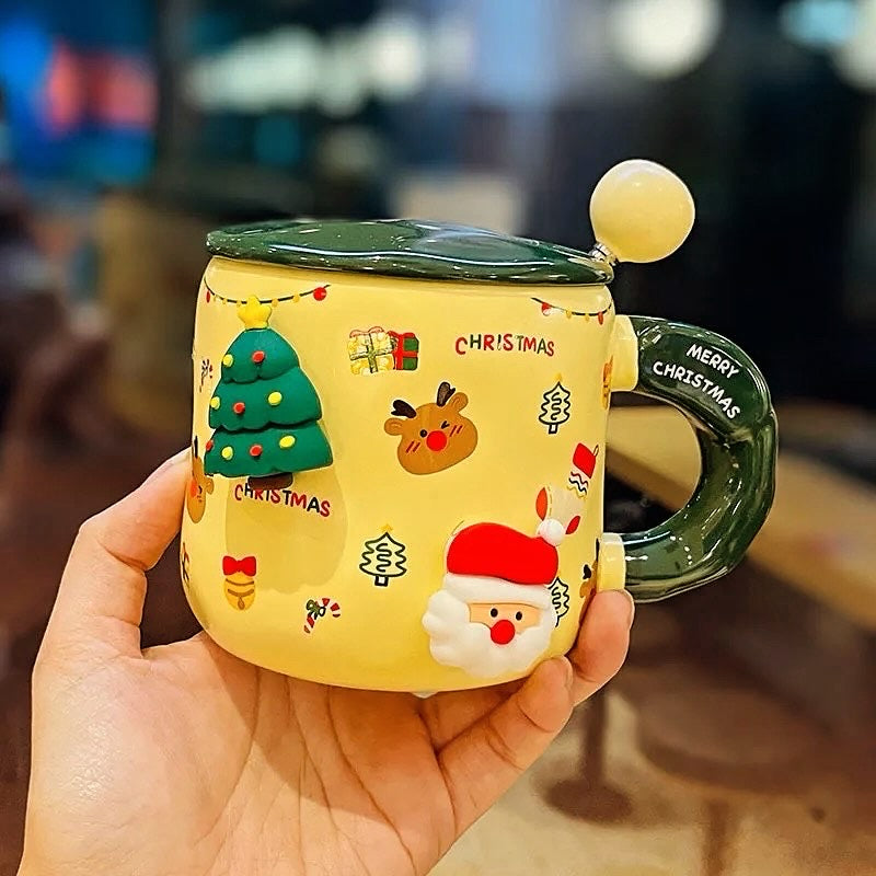 Christmas Themed Mug With Magnetic Charms