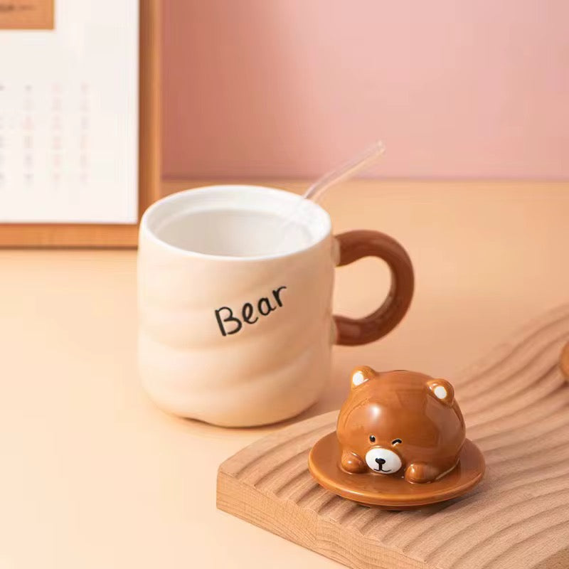 Cute Animal Lids Mug