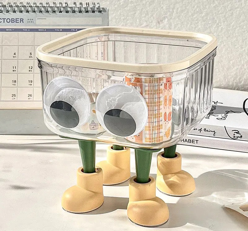 Googly Eye Desk Storage Box / Trash Bin