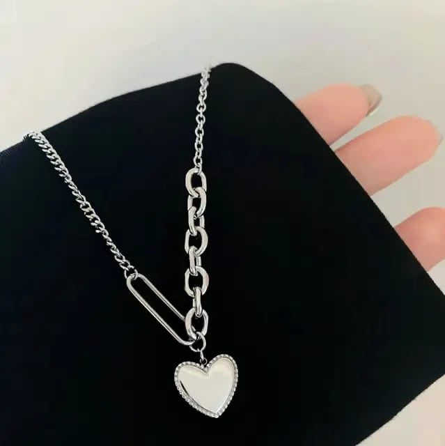 Korean Heart Pendant Necklace