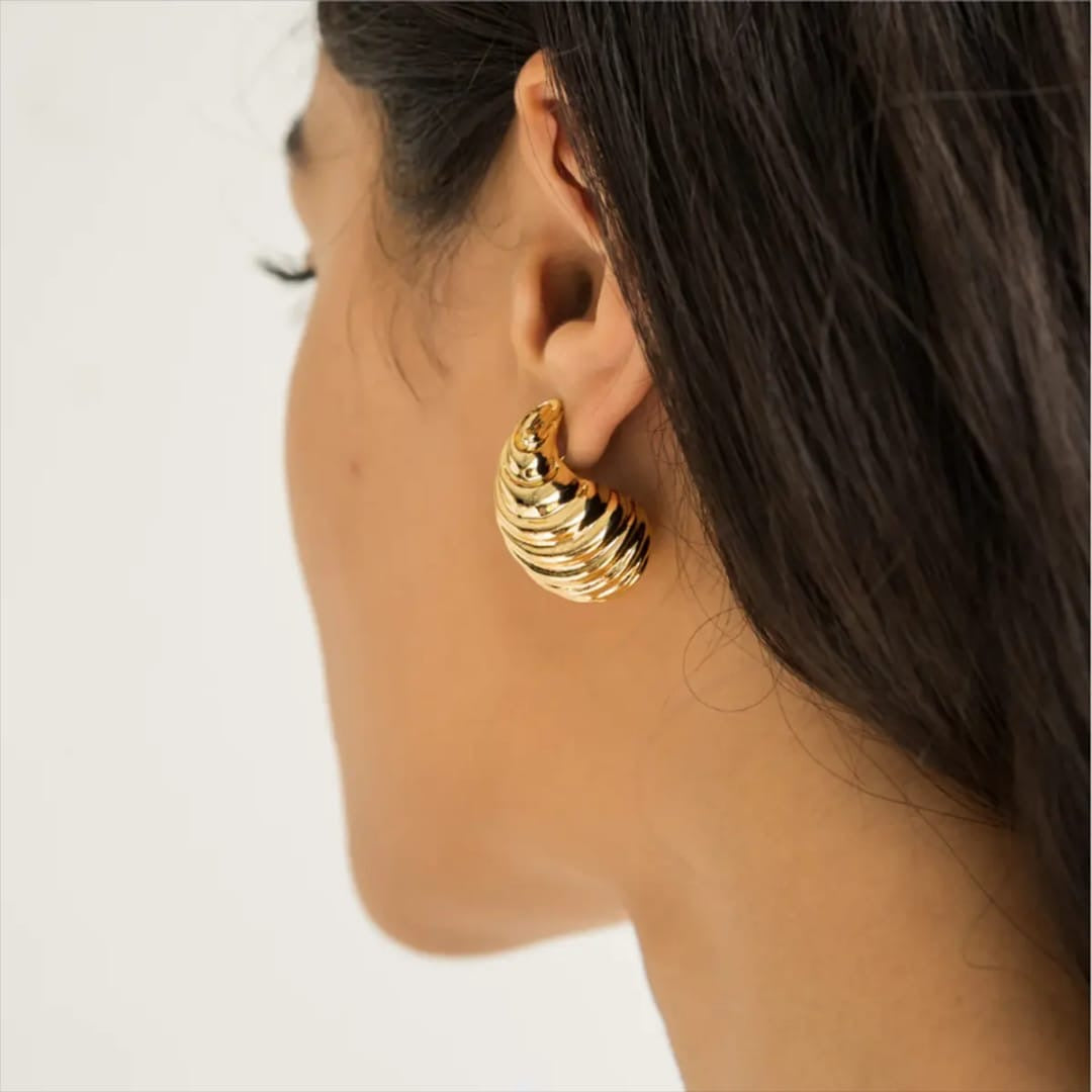 Croissant Earrings (Plastic Material)